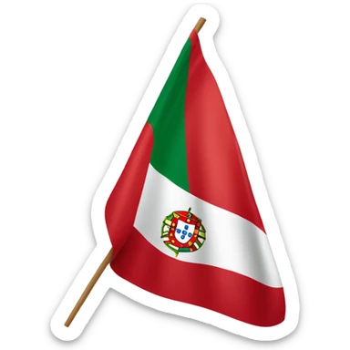 Drapeau du Portugal mélanger avec le drapeau français  sticker