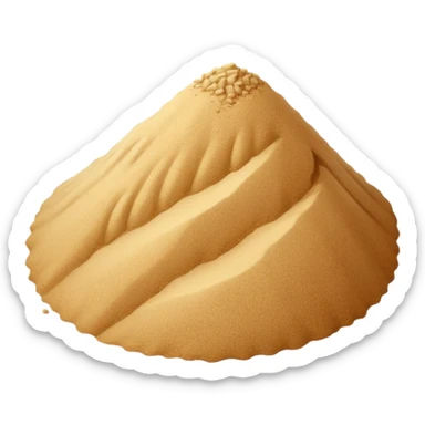pile of the sand sticker