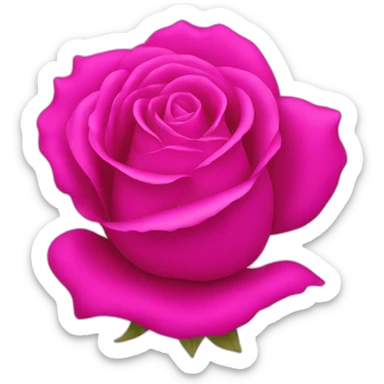 iPhone rose fuchsia sticker