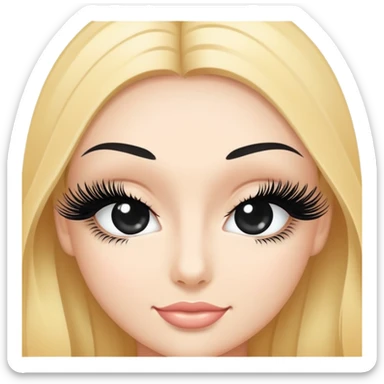 Eyelash extensions sticker