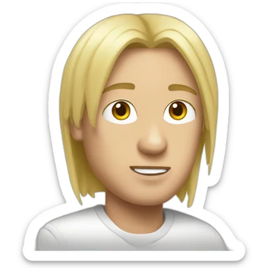 eminem with blond hair sticker