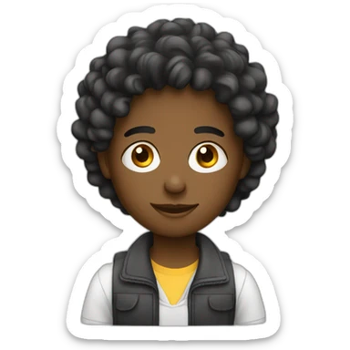 freelancer with notebook sticker