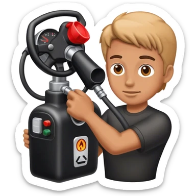 Foot pressing gas pedal sticker