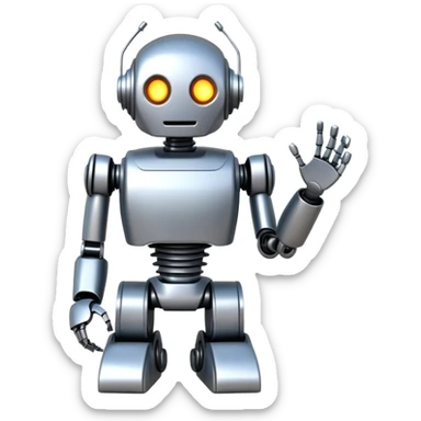 robot paused broken to signify a stuck conversation with no reply sticker