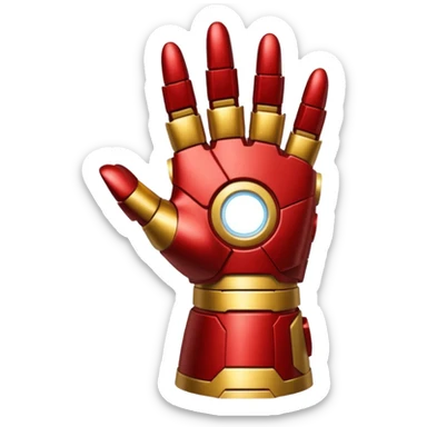 gant de iron man claque des doigt sticker