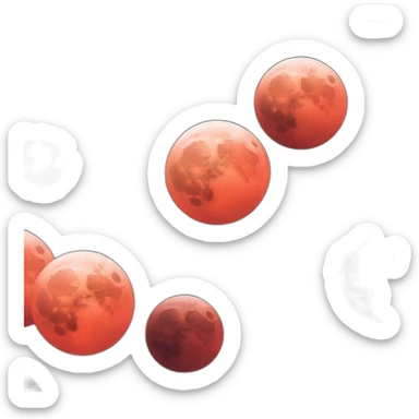 red moon sticker