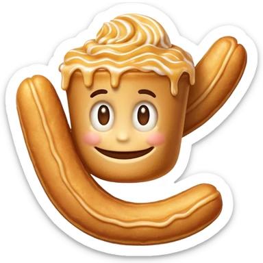 Churro sonriente sticker
