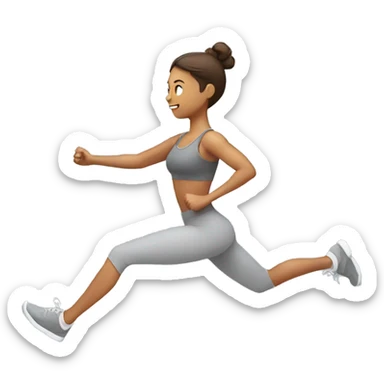 woman exercising sticker