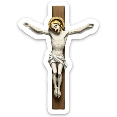 Crucifix sticker