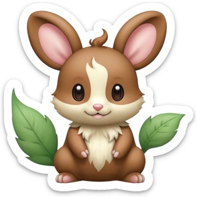 Teddiursa-Minccino-Floragato-fusion  sticker