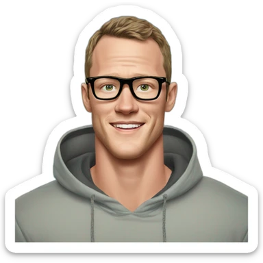 Jonathan Toews wearing glasses as beach bum sticker