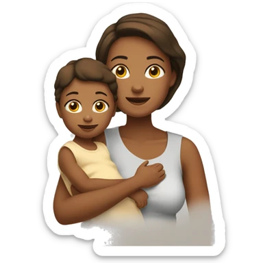 Bébé avec maman sticker