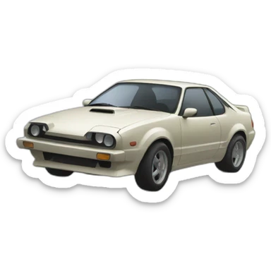 Japanese car drifting sticker