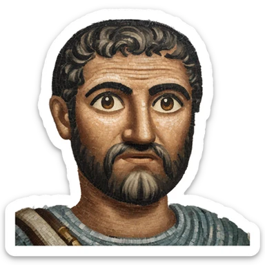 Flavius Belisarius ravenna mosaic sticker
