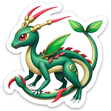 Meloetta-Rayquaza-Chatot-Pokémon-Fakémon-creature sticker