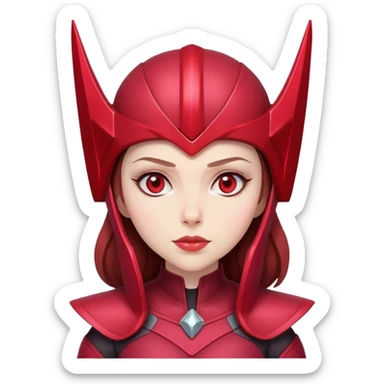 Scarlet Witch with helmet sticker