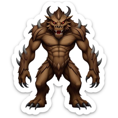 Dark l evil Fakémon-Wickerbeast-creature (full body) sticker