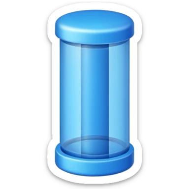 Blue pushpin sticker