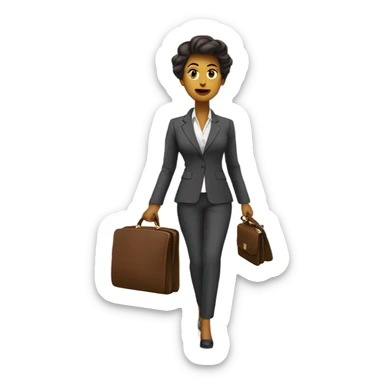 She left the office at 6 pm yesterday. sticker