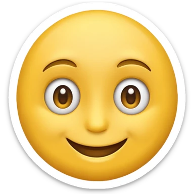 An emoji looking to the left  sticker