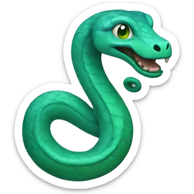 blue&green serpent sticker