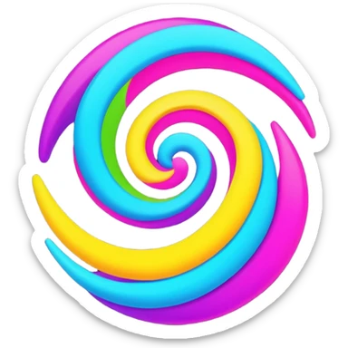 Techno/EDM musique mix color sticker