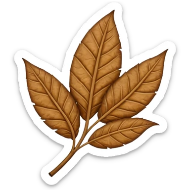tobacco leave sticker