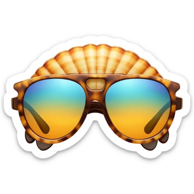 tortuous shell sunglasses sticker