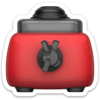 Red and Black Blender sticker