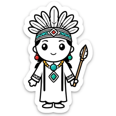 Ebony voodoo king sticker