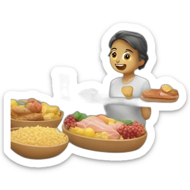 food deli counter sticker