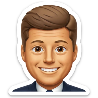 John F Kennedy, 35th president of the United States sticker