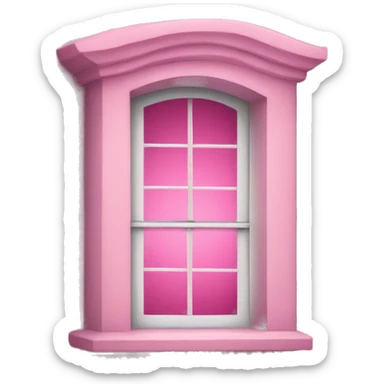 Pink window sticker
