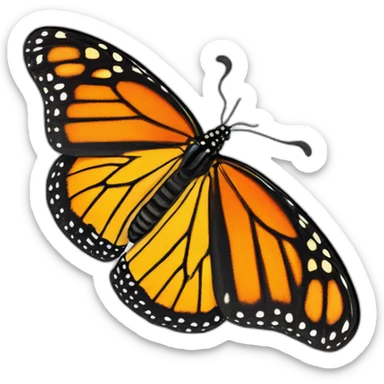 Beautiful monarch butterfly sticker