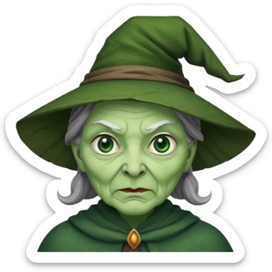 The witch Into the Woods less old sticker