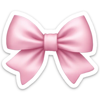 Light pink bow  sticker