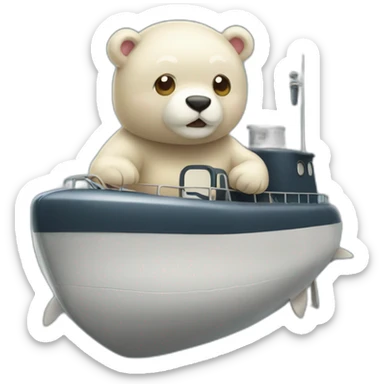 Oso bimbo con submarinos sticker