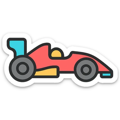 racecar sticker