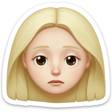 a sleepy and tired person sticker