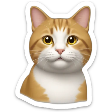 Un chat qui conduit sticker