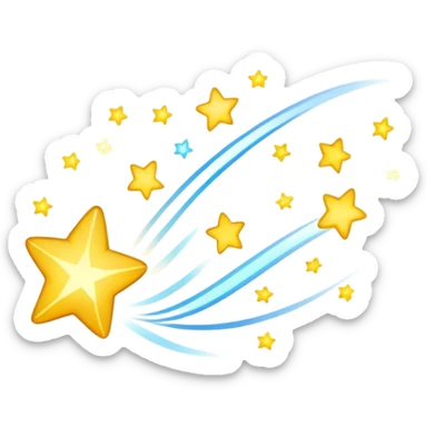 Shooting stars  sticker