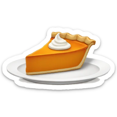 Slice of pumpkin pie sticker