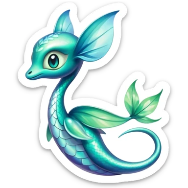 Shiny Exotic Dratini-Celebi-Hybrid-Creature sticker