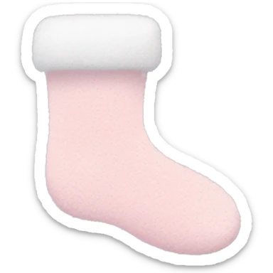 Light pink fuzzy socks with no face sticker
