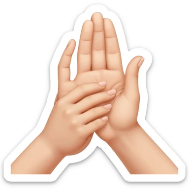 yoni mudra hand gesture sticker