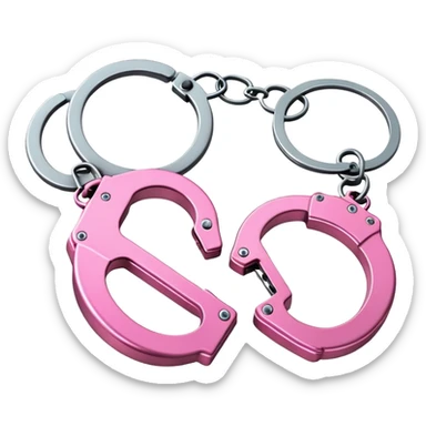pink handcuffs  sticker
