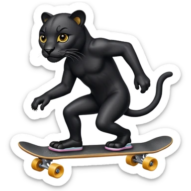 Panther skateboard  sticker