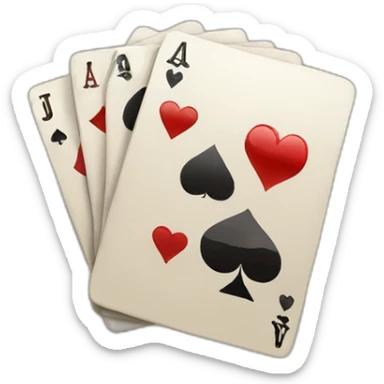 Homme qui joue au poker  sticker