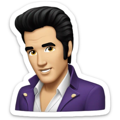 Elvis Presley pensativo sticker