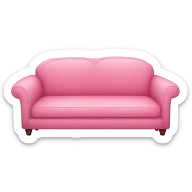 Pink layout couch  sticker